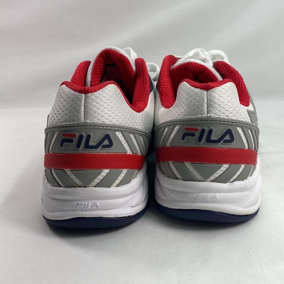 Fila Men's Axilus 2 Energized Tennis Shoes White and Navy - Picture 4 of 6